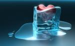 Сердце в кубике льда